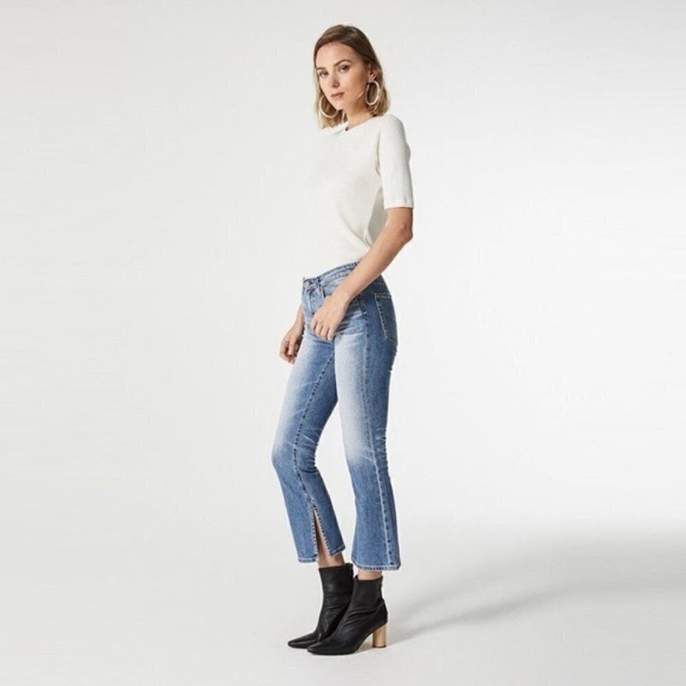 Ag Adriano Goldschmied Women's Jodi High-rise Slim Fit Flare Leg Crop Jean 28
